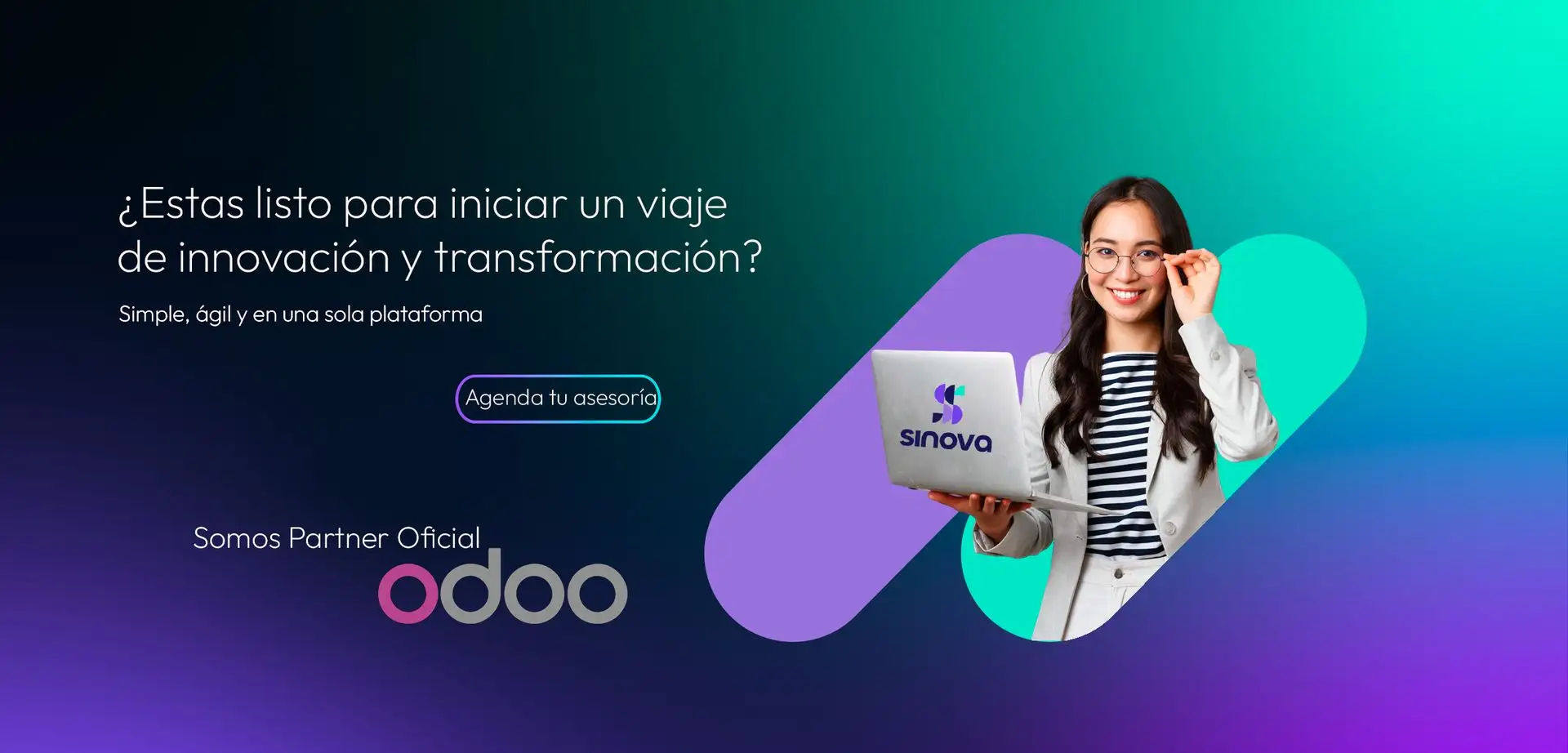 ¿Estas listo para iniciar un viaje de innovación y trasformación? Asesoría SINOVA S.A.S, Partner Oficial de Odoo, especializada en innovación y soluciones empresariales con Odoo ERP en Colombia